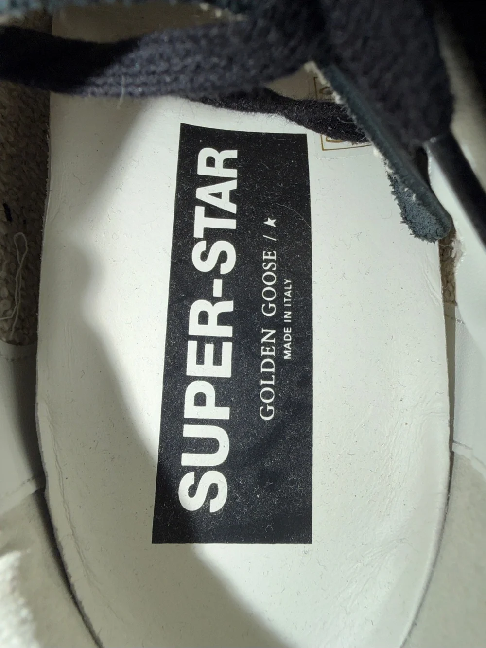 Golden Goose Black Leather Espadrille-Style Sneakers with Pearl Star Private Edi